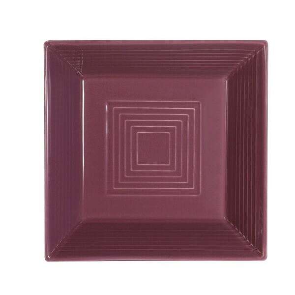 C.A.C. TG-B6-PLM, 15 Oz 6-Inch Porcelain Plum Square Bowl, 2 DZ/CS