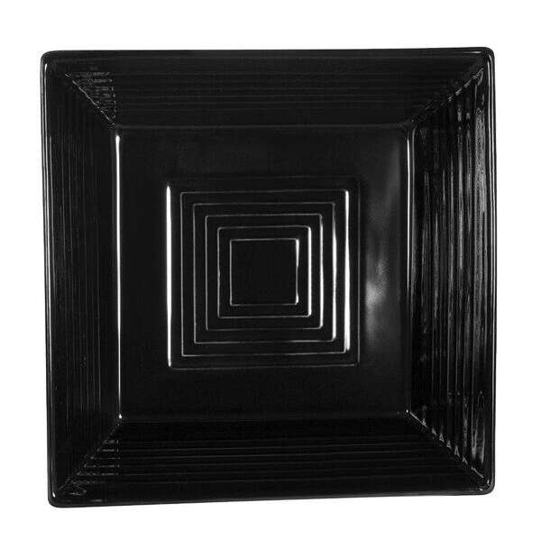 C.A.C. TG-B8-BLK, 42 Oz 8-Inch Porcelain Black Square Bowl, 2 DZ/CS