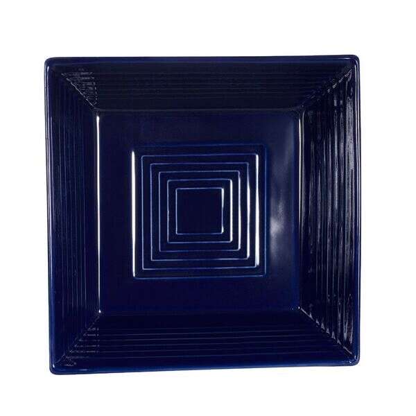 C.A.C. TG-B8-CBU, 42 Oz 8-Inch Porcelain Cobalt Blue Square Bowl, 2 DZ/CS