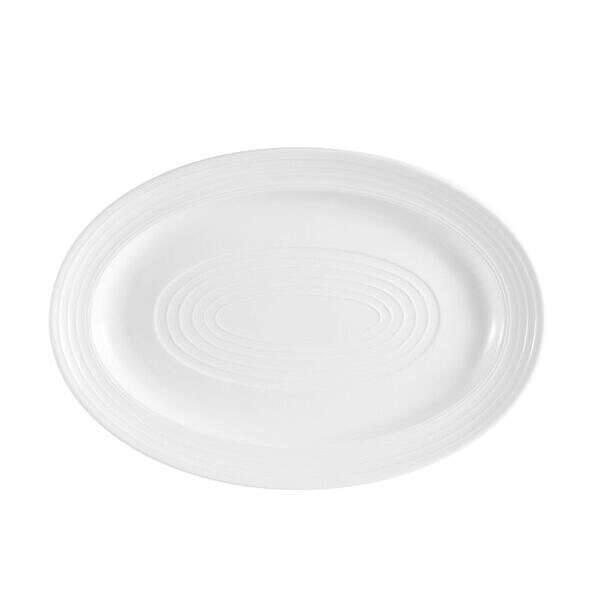 C.A.C. TGO-34, 9.62-Inch Porcelain Oval Platter, 2 DZ/CS