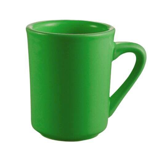 C.A.C. TM-8-G, 8 Oz 3.12-Inch Porcelain Green Tierra Mug, 3 DZ/CS