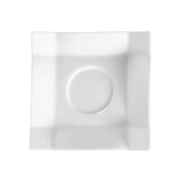 C.A.C. TMS-2, 5-Inch Porcelain Square Saucer for TMS-1 Cup, 3 DZ/CS