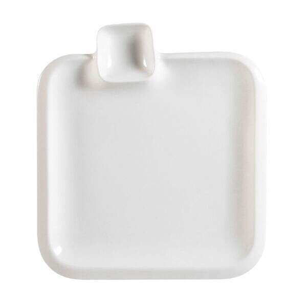 C.A.C. TRY-SQ9, 9-Inch Porcelain Square Plate, 2 DZ/CS