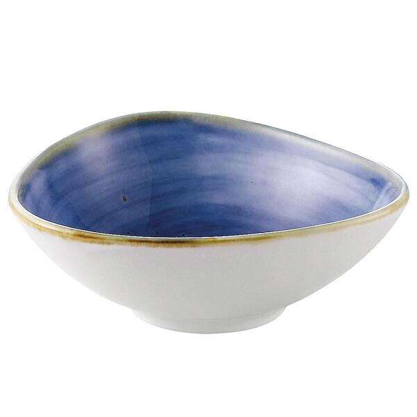 C.A.C. TUS-TB5-BLU, 6 Oz 4.75-inch Starry Night Blue Triangular Bowl, 3 DZ/CS