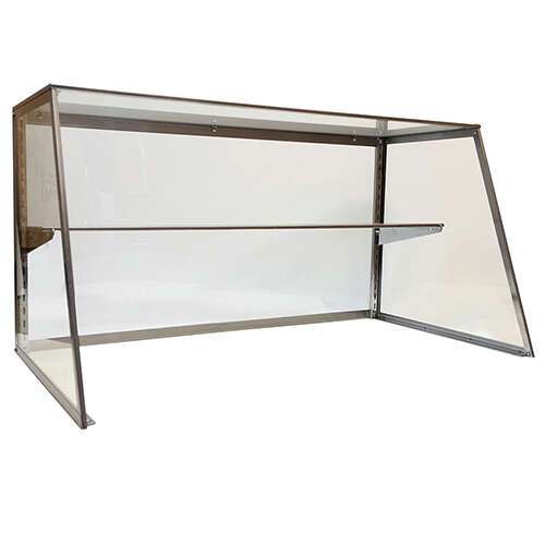 Carib SG96 96-inch Stainless Steel/Glass Sneeze Guard Protector Case