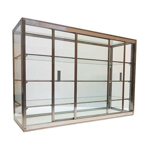 Carib SL, 18x32-Inch 3-Compartment Display Case with Sliding Door
