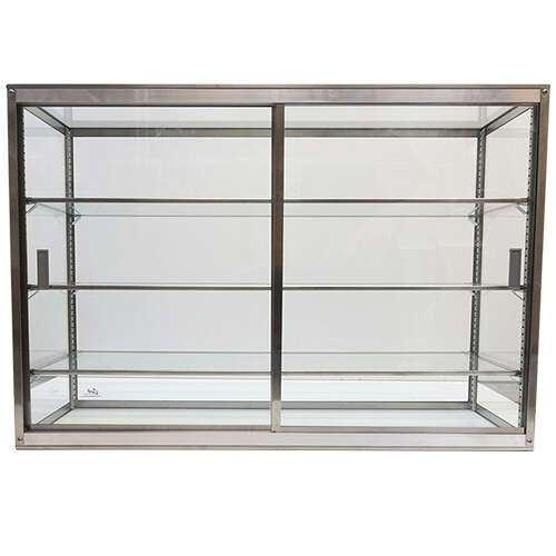 Carib 27S, 24x36-Inch 4-Compartment Display Case with Sliding Door