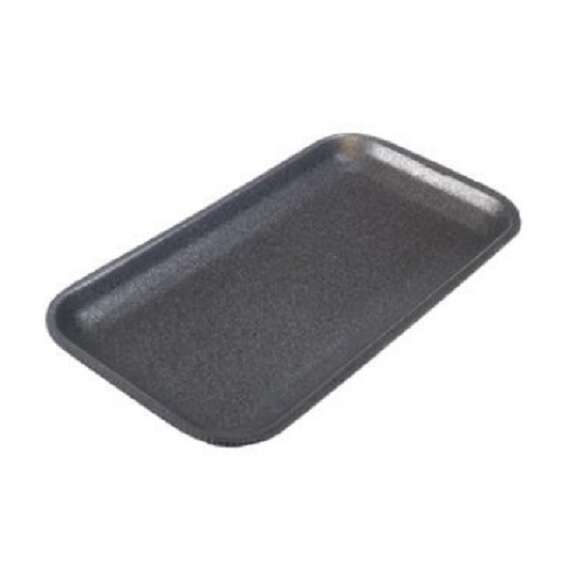 CKF 17SB, 8.25x4.5x0.5-Inch #17S Black Foam Meat Trays, 1000/PK