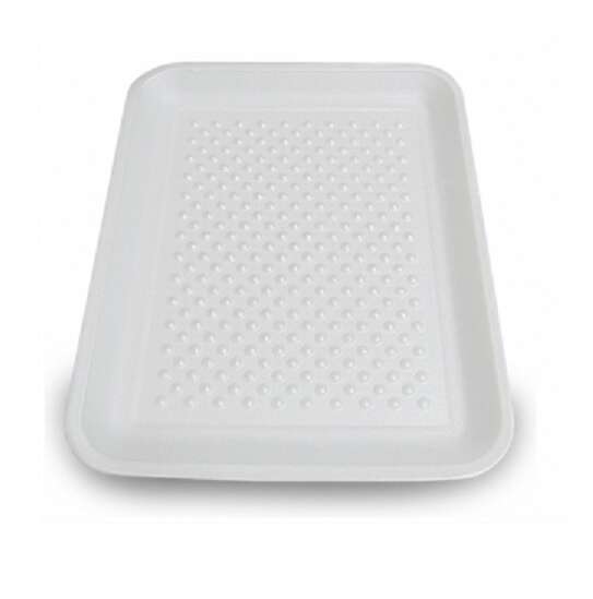 CKF 4SW, 9.25x7.25x0.5-Inch #4S White Foam Meat Trays, 500/PK