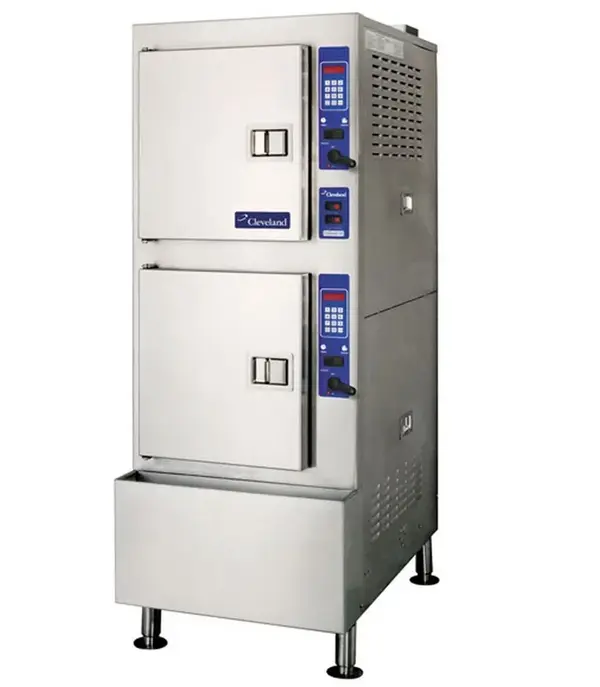 Cleveland 24CGA10.2, 10-Pan Floor Gas Convection Steamer, Gemini 10 Series, UL, CSA