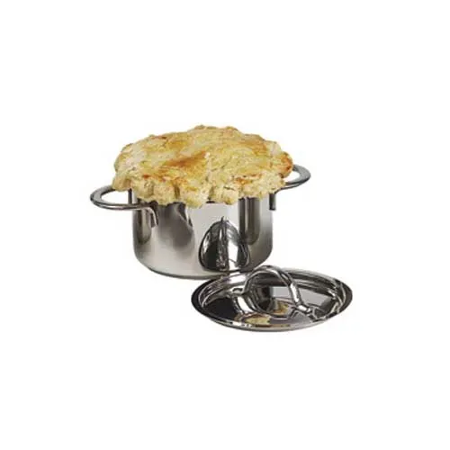 Clipper Mill 4-80555 Mirror FinishMini Bistro Pots with Lid 12OZ