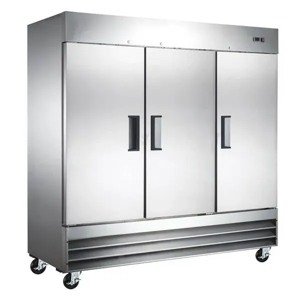 Coldline C-3FE 81-inch Triple Solid Door Reach-In Freezer