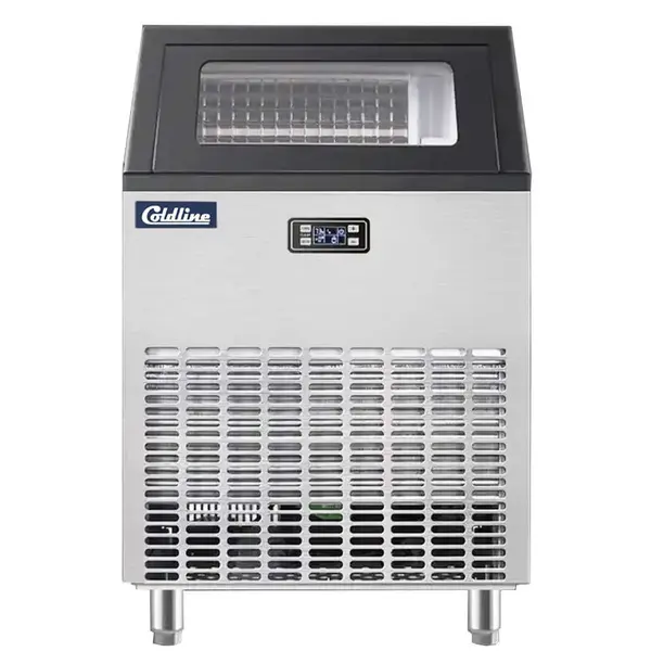 Coldline EIC200, 22-Inch 200 lb. Commercial Full Cube Ice Machine with 50 lb. Bin, Air Cooled