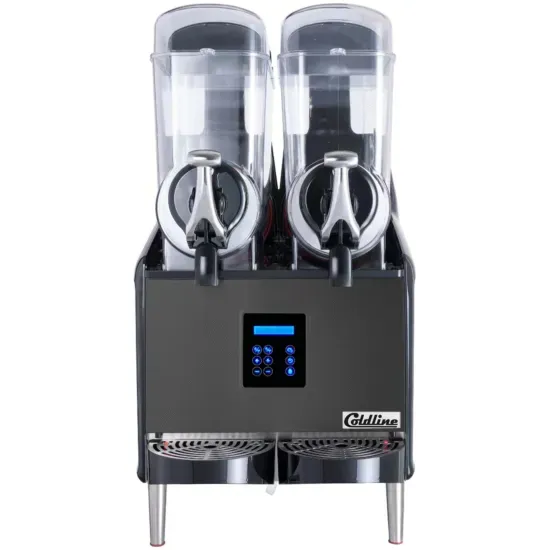 Coldline GRANITA-2X, Double 2 Bowl Pourover Granita Slush Machine - 6.4 Gallon
