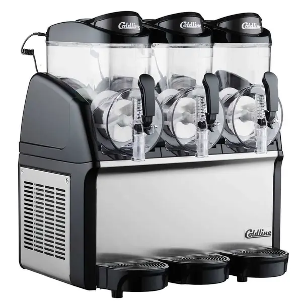 Coldline GRANITA-3N, 9 Gallon Triple 3 Bowl Pourover Granita Slush Machine