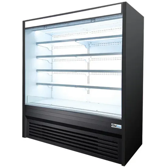 Coldline KDS72, 72-Inch Black Refrigerated Air Curtain Merchandiser