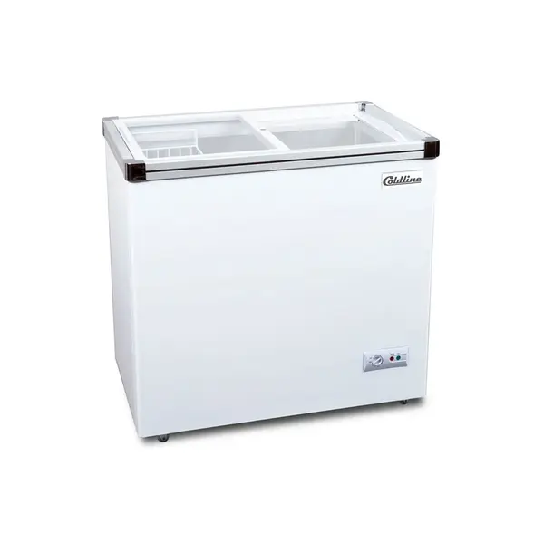 Coldline SD34, 7 Cu. Ft. 34-Inch Glass Top Ice Cream Freezer
