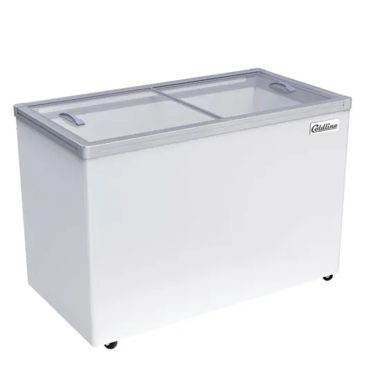 Coldline SD46, 46-Inch Glass Top Ice Cream Freezer - 11 Cu. Ft.