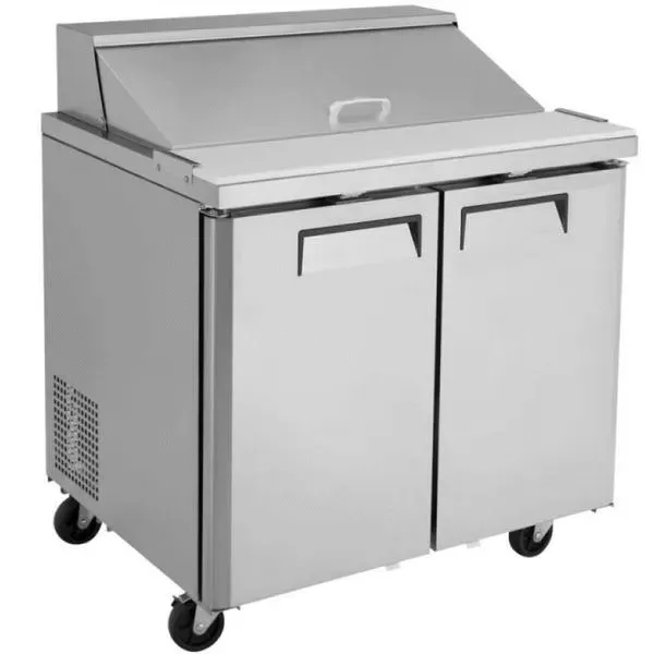 Coldline SP36 36-inch Bain Marie Sandwich Prep Table, 10 Pans