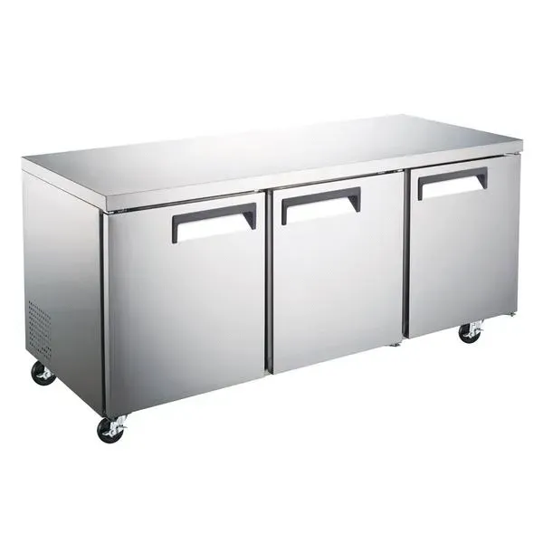 Coldline UC-72R 72-inch Undercounter Work Top Refrigerator, 15.5 Cu.Ft.