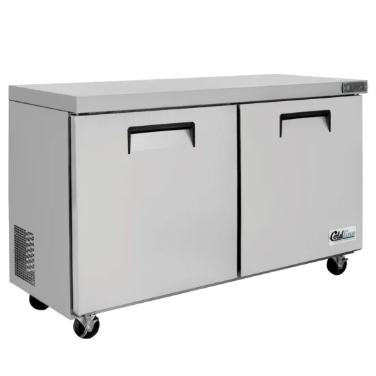 Coldline UCN-60R, 60-Inch Narrow Depth Undercounter Worktop Refrigerator