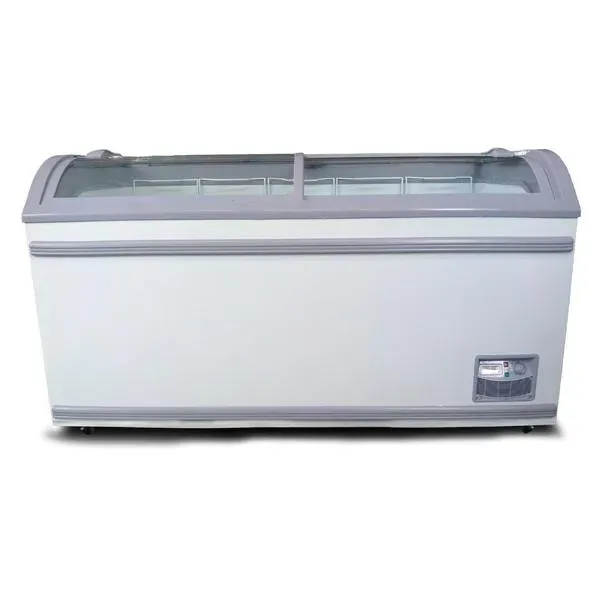 Coldline XS500YX 58-inch Curved Glass Top Display Ice Cream Freezer, 5 Baskets