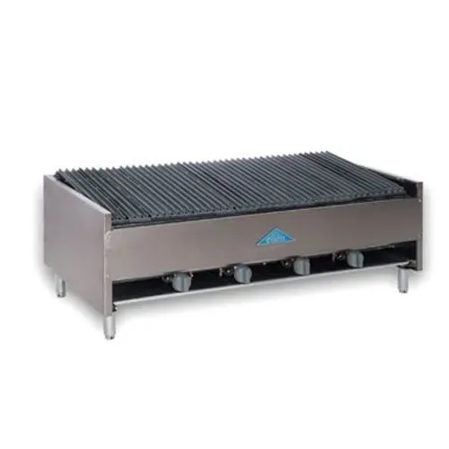 Comstock Castle ELB48, 48-inch Countertop Lava Rock Gas Charbroiler, NSF-4, ETL