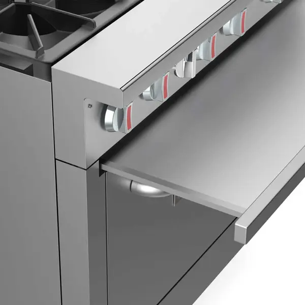 Cookline CR24-4, 24-Inch 4 Burner Commercial Range with Oven - 151,000 BTU