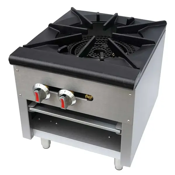 Cookline CSP1, 18-Inch Single Burner Commercial Gas Stock Pot Range - 110,000 BTU