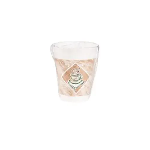 Dart 10X10GWRAP 10 Oz CafпѕѓпЅ© G Green Individually Wrapped Foam Cup, 900/CS