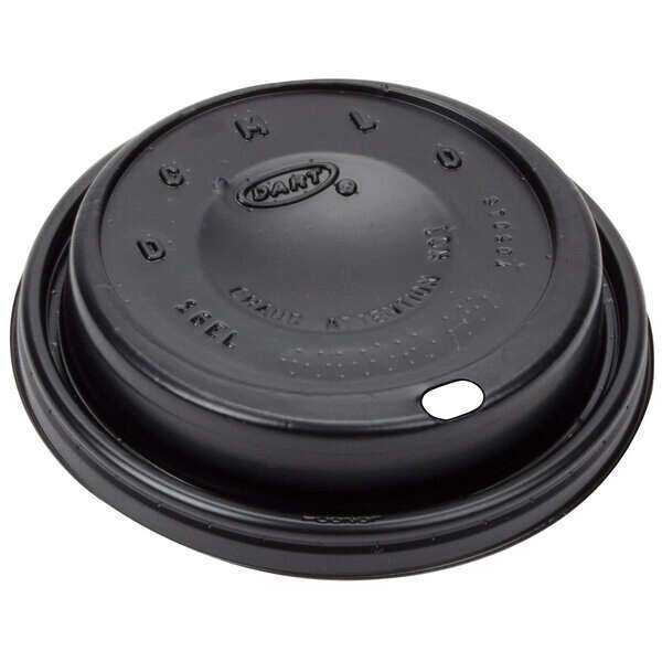 Dart 16ELBLK, Black Sip Through Plastic Cup Lid, 1000/Cs