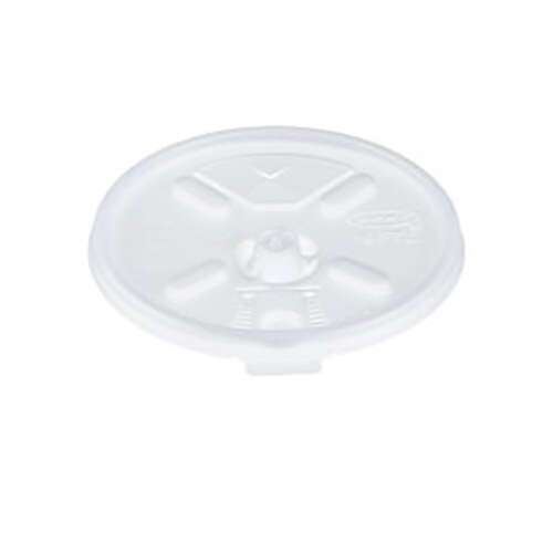 Dart 16FTLS Lift n' Lock Translucent Straw-Slotted HIPS Lid, 1000/CS