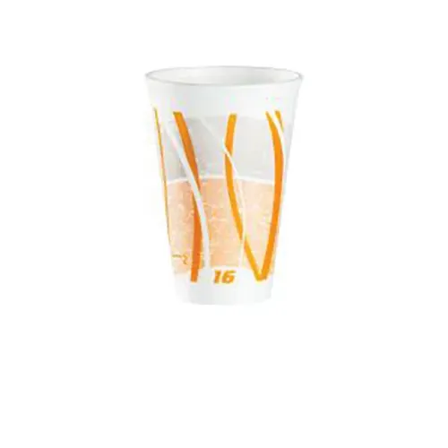 Dart 16LX16E 16 Oz LX Impulse Orange Insulated Foam Cup, 1000/CS