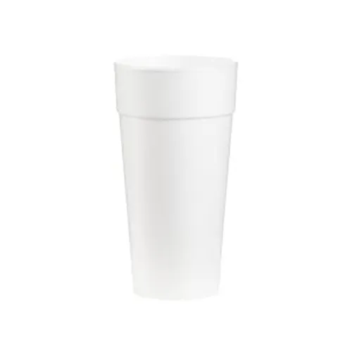Dart 24J16 24 Oz J Cup Insulated Foam Cup, 500/CS. (Lids are sold separately)
