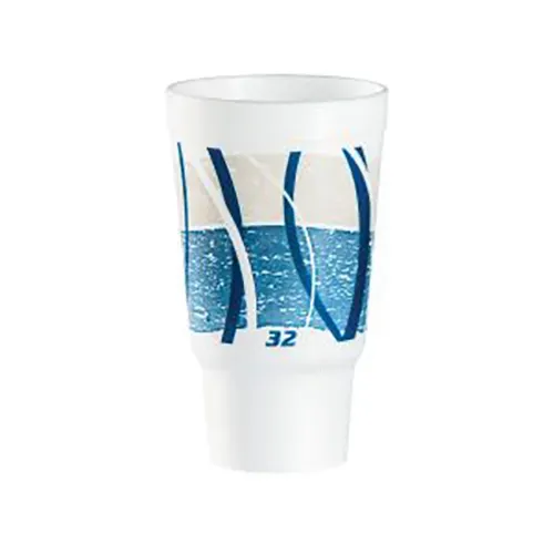 Dart 32AJ20E 32 Oz Impulse Pedestal Blue Insulated Foam Cup, 400/CS