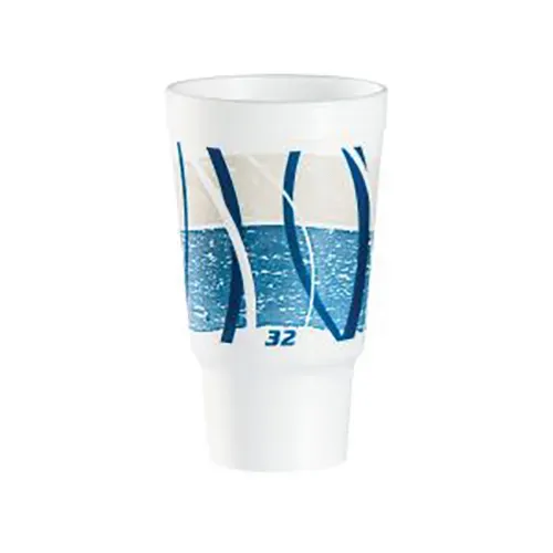 Dart 32AJ20E 32 Oz Impulse Pedestal Blue Insulated Foam Cup, 400/CS