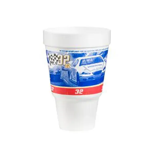 Dart 32AJ32RPM 32 Oz RPM Red Insulated Foam Pedestal Cup, 500/CS