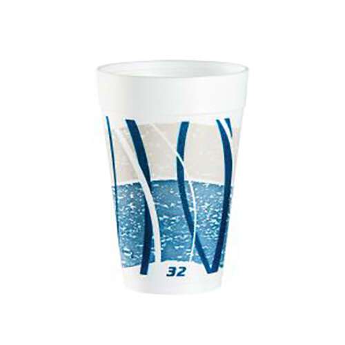 Dart 32TJ32E 32 Oz Impulse Blue Insulated Foam Cup, 500/CS