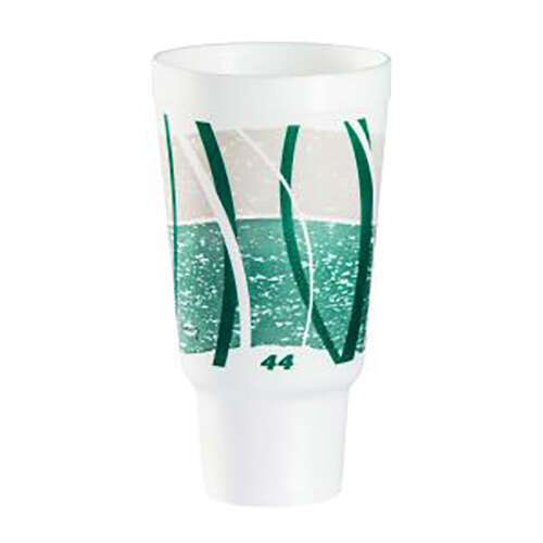 Dart 44AJ32E 44 Oz Impulse Pedestal Green Insulated Foam Cup, 300/CS