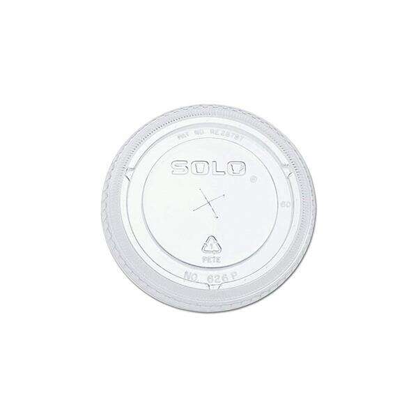 Dart 626TS Clear Straw Slotted Plastic Cup Lid, 1000/CS