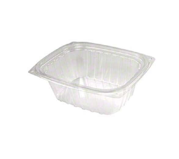 Dart C12DER, 12 Oz ClearPac Clear Rectangular Plastic Container, 1008/Cs