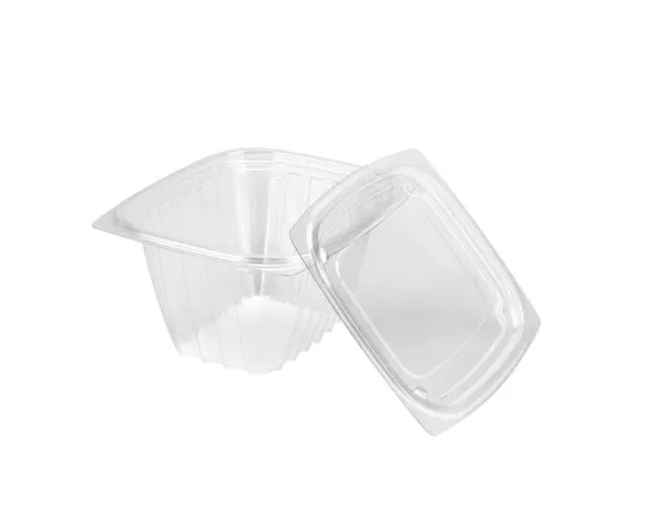 Dart C16DCPRW, 16-Ounce ClearPac Clear Rectangular Plastic Container with a Flat Lid, 252/CS