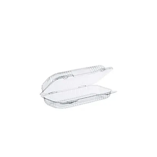 Dart C18UT1 8.5x4.5x2-Inch StayLock Clear Oblong OPS Container with a Hinged Dome Lid, 250/CS