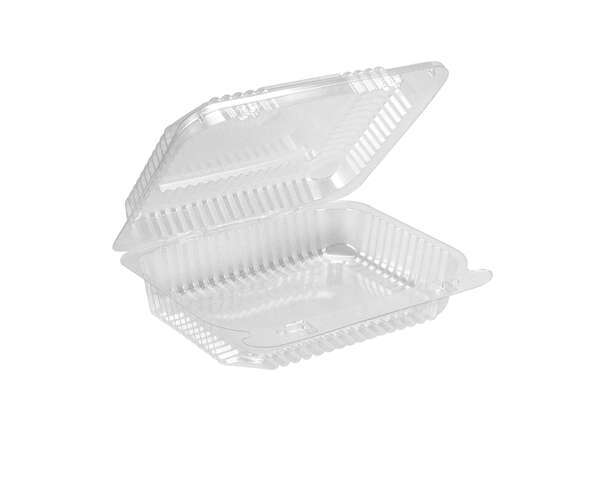 Dart C26UT1, 7x6x2-Inch StayLock Clear Oblong OPS Container with a Hinged Lid, 250/CS