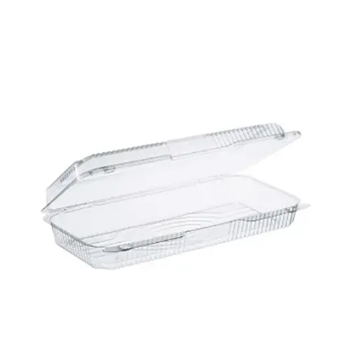 Dart C90UT1 13-Inch StayLock Clear OPS Strudel Container with a Hinged Lid, 200/CS