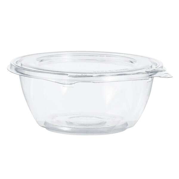 Dart CTR12BF, 12 Oz PET Tamper-Evident/Resistant Bowl w/ Flat Lid, 240/CS