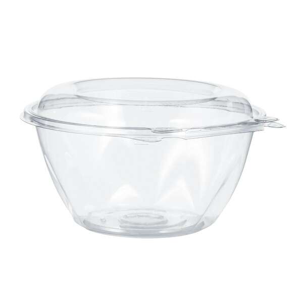 Dart CTR32BD, 32 Oz PET Tamper-Evident/Resistant Bowl w/ Dome Lid, 150/CS