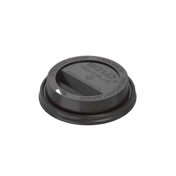 Dart TL38B2, Black Dome Lid for 8 Oz Hot Cups, 1000/CS