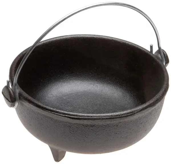 Default OLD MOUNTAIN 10144-OM, 6-Inch Diameter Cast Iron Pre-Seasoned Kettle