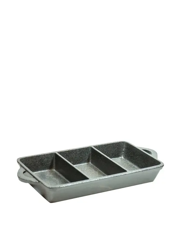 Default OLD MOUNTAIN 10193-OM, 8x3.8-Inch Pre-Seasoned Cast Iron Rectangle Triple Serve Dish